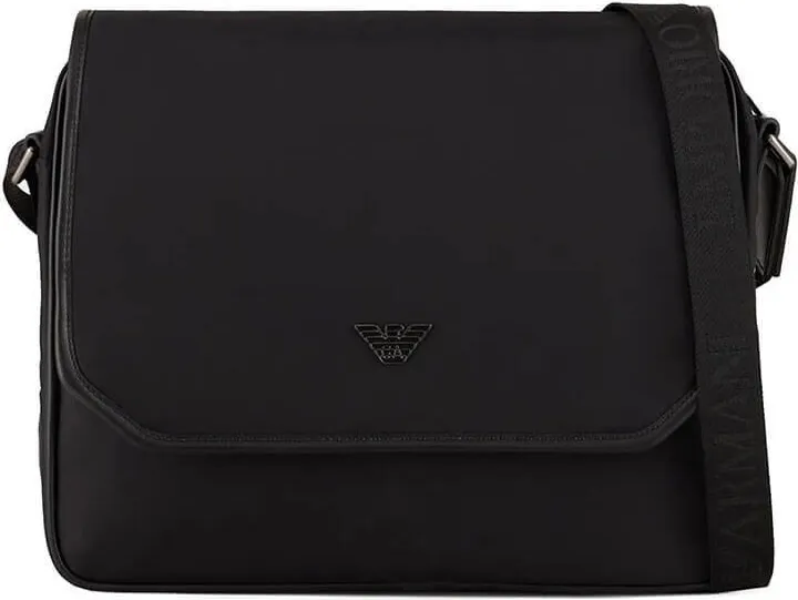 Emporio Armani Black Messenger Crossbody Bag
