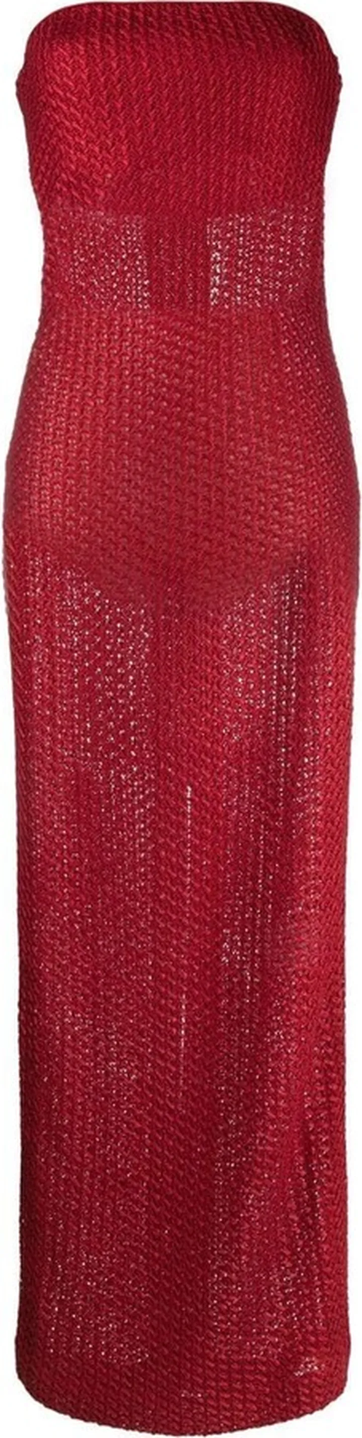 Strapless Sheer Dress
