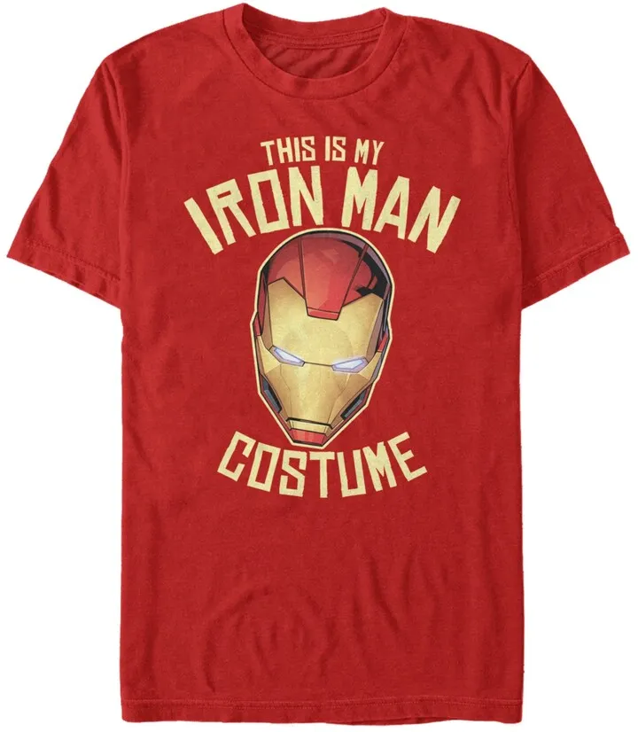 Marvel Men's Avengers Iron Man Halloween Costume Short Sleeve T-Shirt