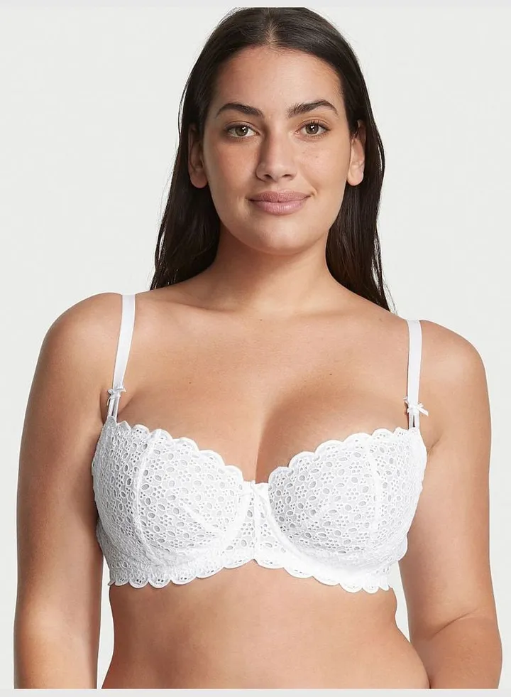 Wicked Unlined Eyelet Lace Balconette Bra