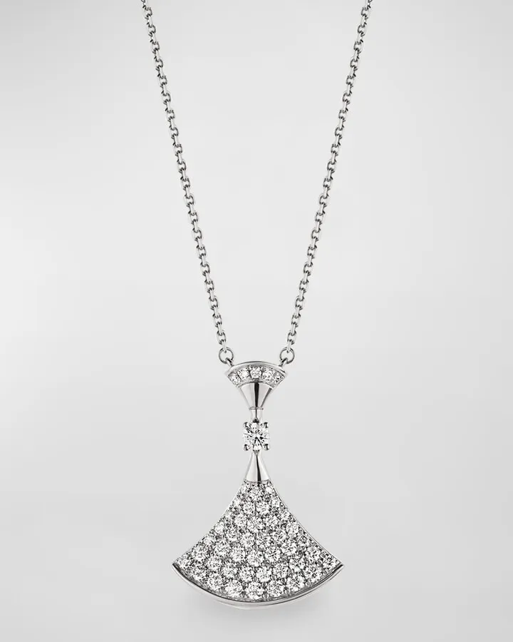 Divas' Dream Diamond Pendant Necklace in 18k White Gold