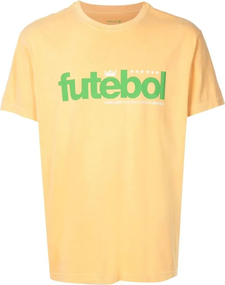 slogan-print short-sleeve T-shirt