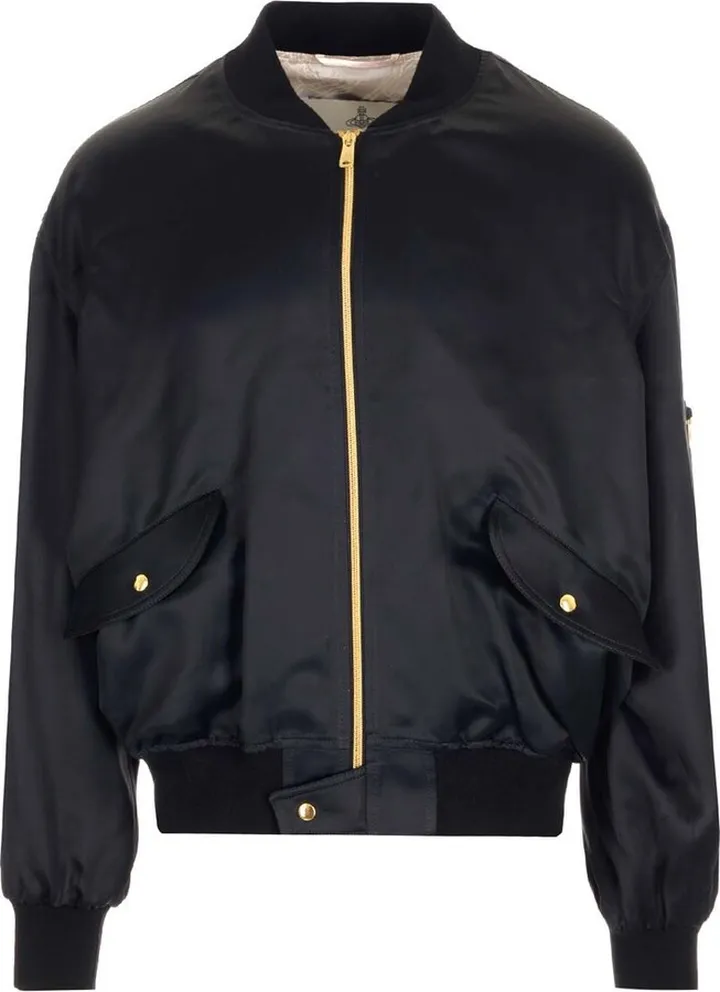 Vivienne Westwood Orb Embroidered Bomber Jacket