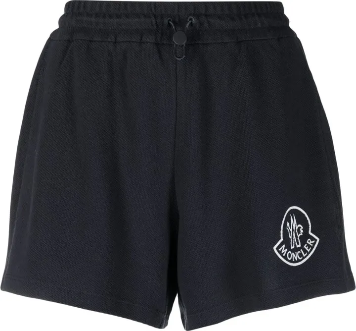 MONCLER- Logo Cotton Shorts