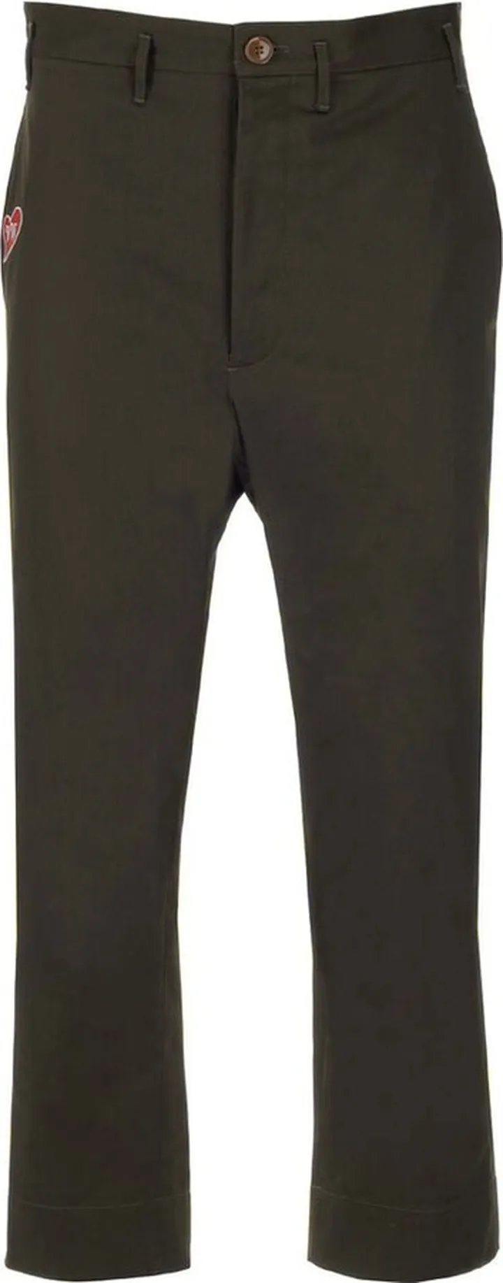 Vivienne Westwood Logo Embroidered Cropped Trousers