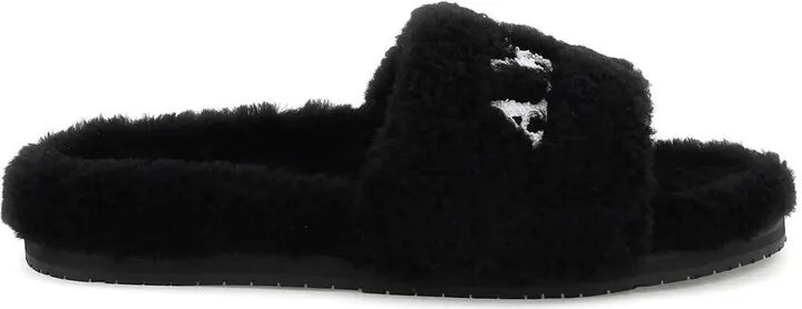 Amiri Shearling Slides