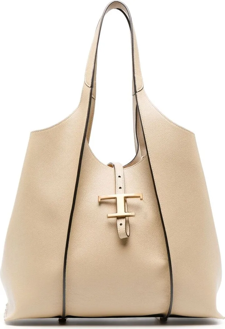 Neutral T Timeless Leather Shopper Bag