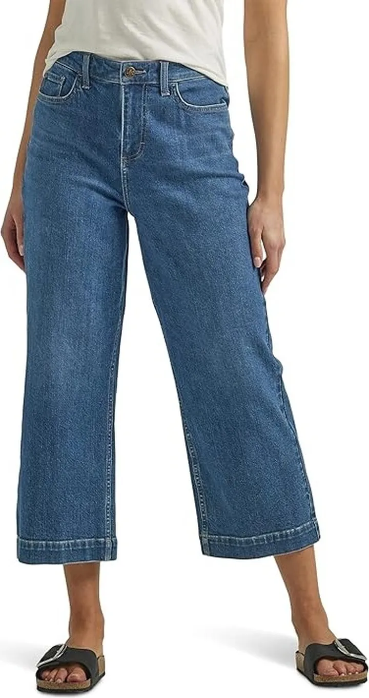Lee Legendary Wide Leg Crop (Shadow Veil) Women's Casual Pants