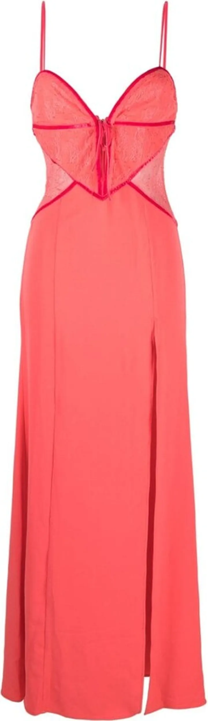 Lace-Detail Long Dress