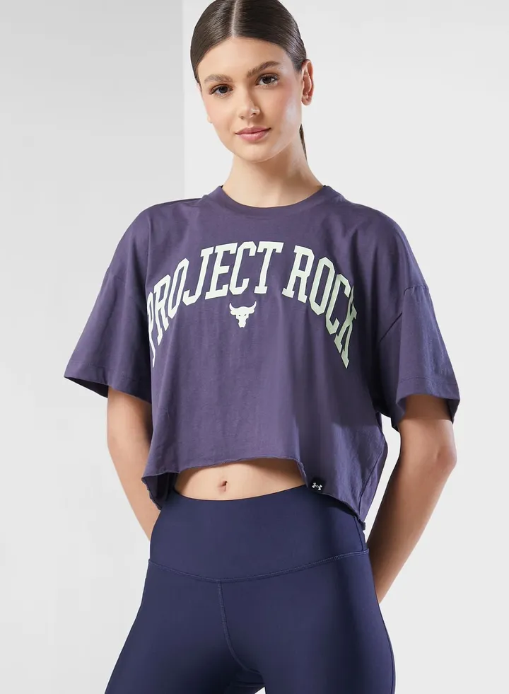 Project Rock Cropped T-Shirt