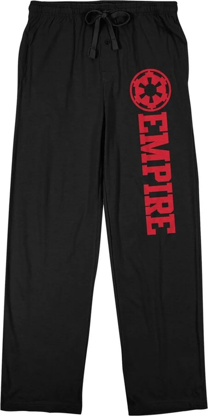 Star Wars Empire Logo Men’s Black Sleep Pajama Pants-Large