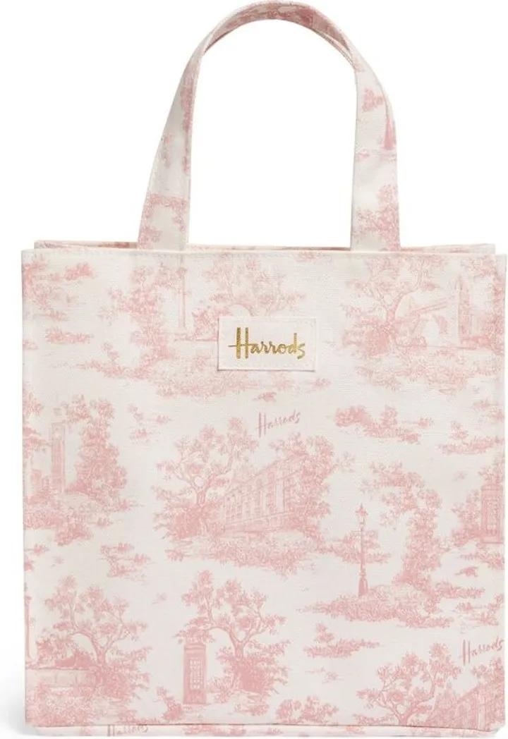 Harrods Small Toile Shopper Bag