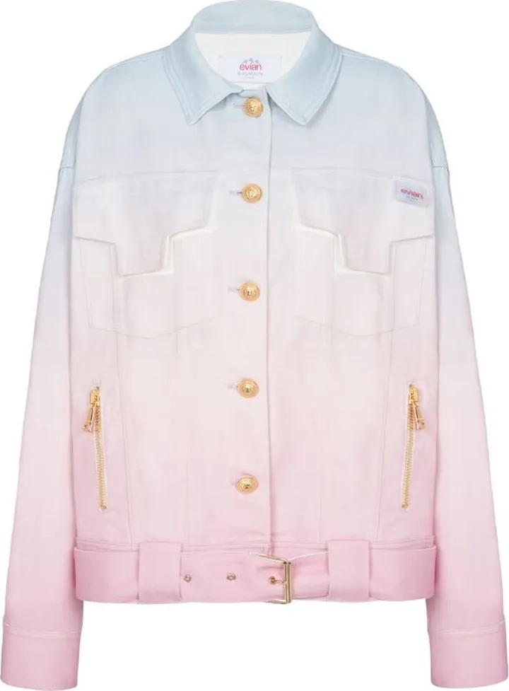 Balmain X Evian Denim Jacket
