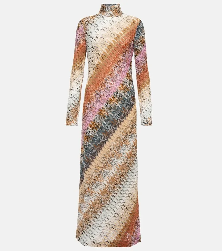 Knitted turtleneck dress