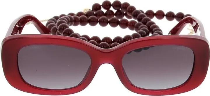 Chanel Eyewear Square Frame Beaded Sunglasses
