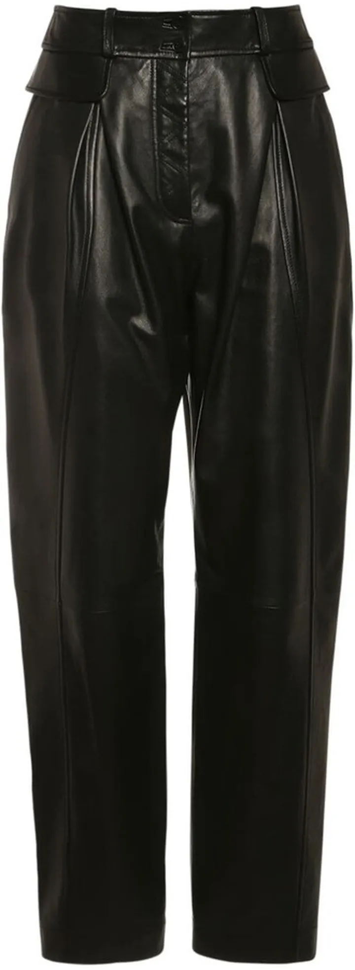 Leather balloon pants