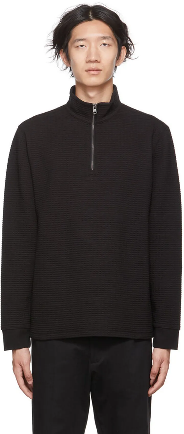 Vince Black Dimensional Sweater