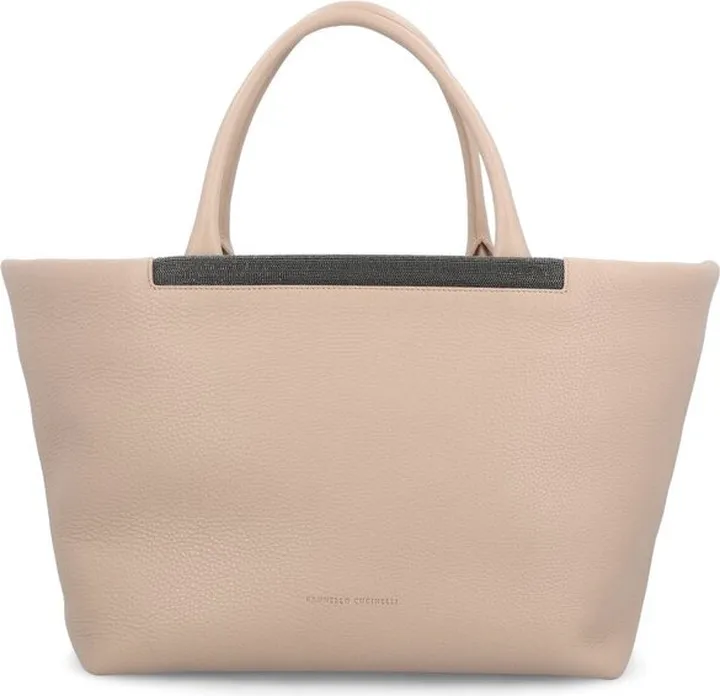 Brunello Cucinelli Logo Detailed Tote Bag