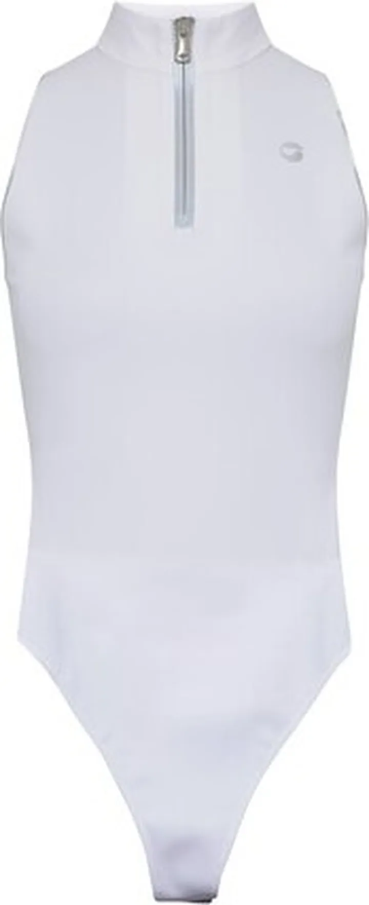 Zipped sleeveless bodysuit