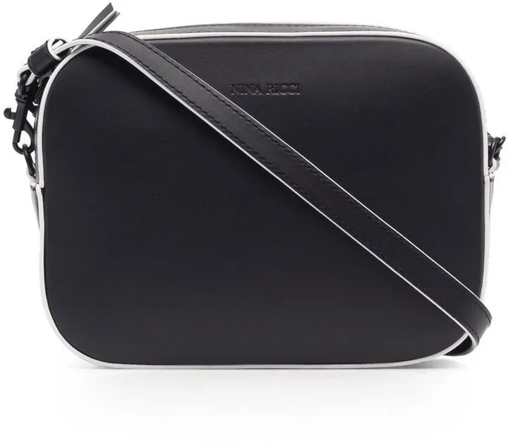 Logo-Debossed Leather Camera Bag