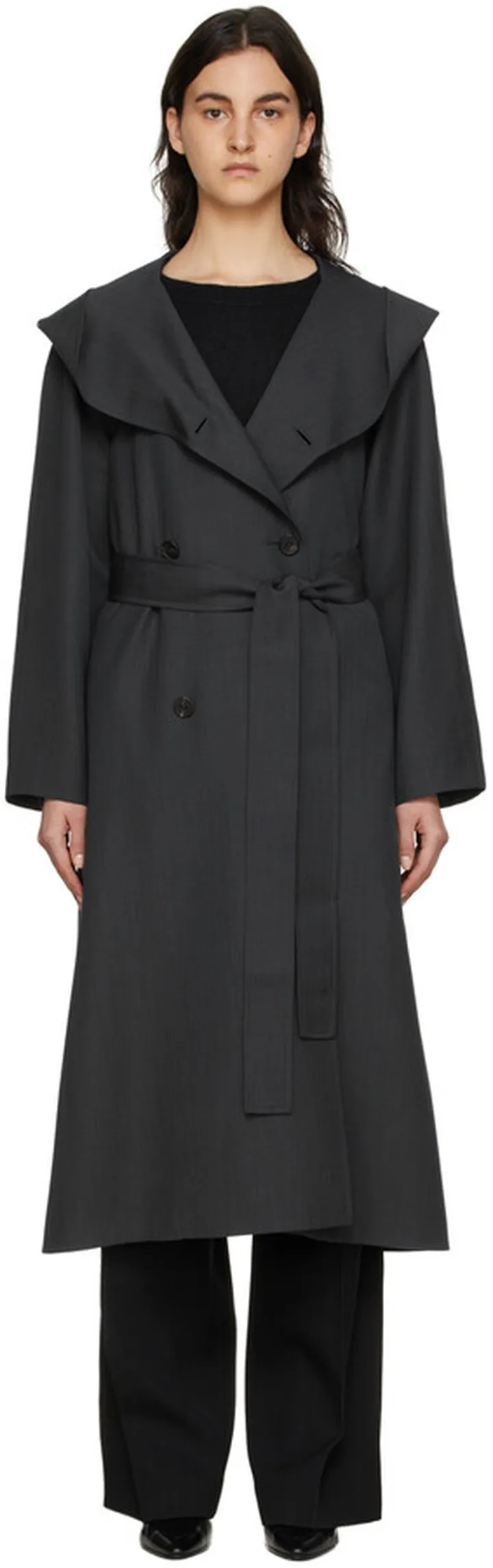 The Row Grey Augusta Trench Coat