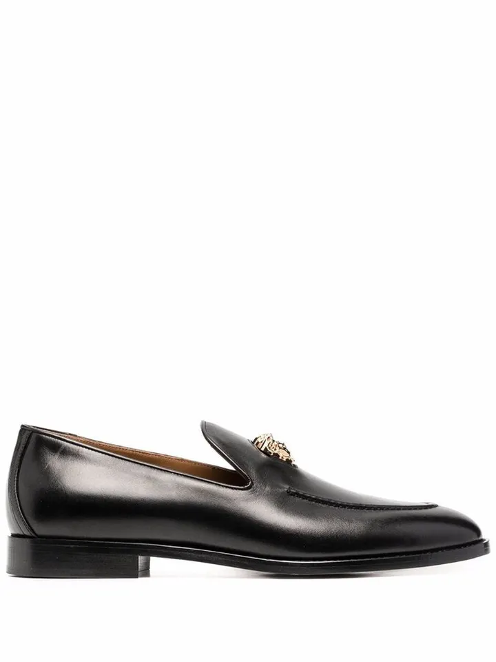 Medusa plaque loafers