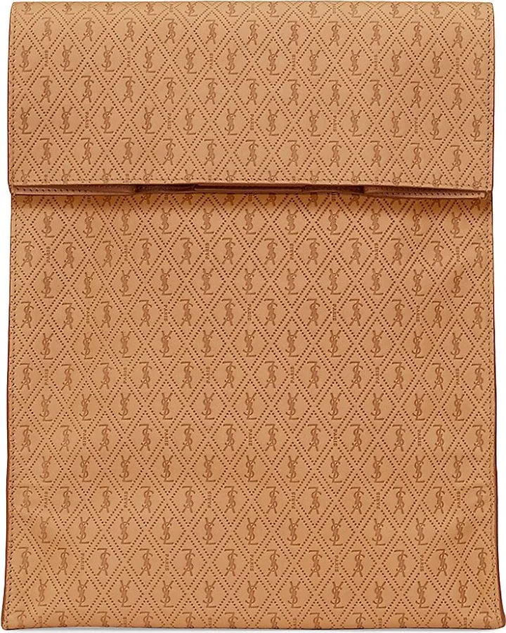 Le Monogramme Deli Paper Bag in Monogram Embossed Vegetable-tanned Leather