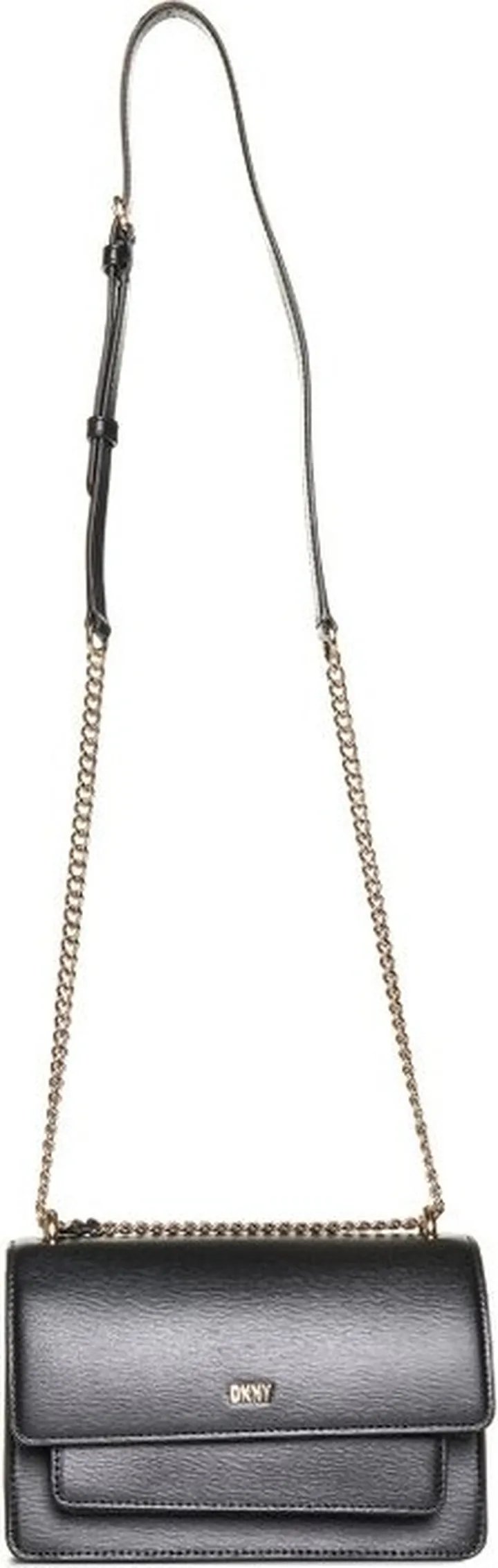 DKNY Bryant Logo Plaque Small Chain Flap Bag