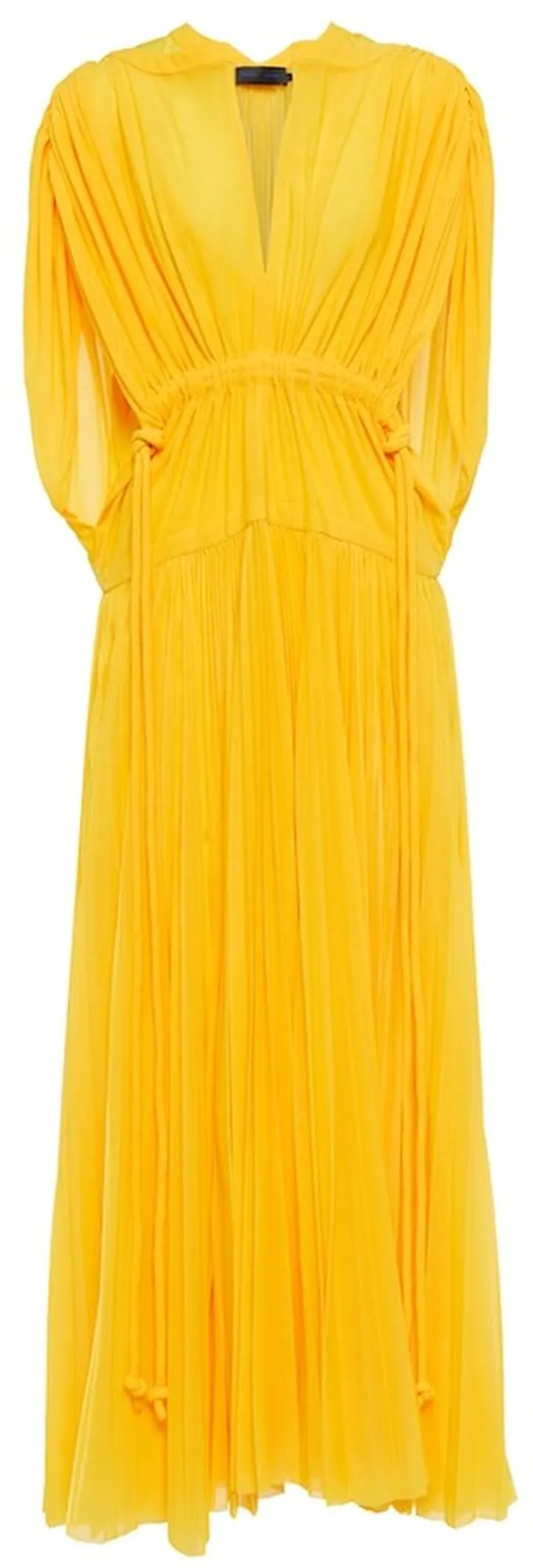 Pleated maxi dress