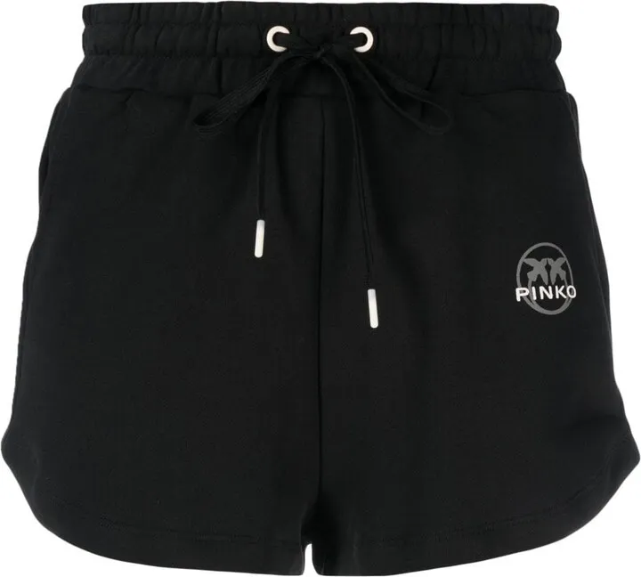 Logo-Print Cotton Shorts