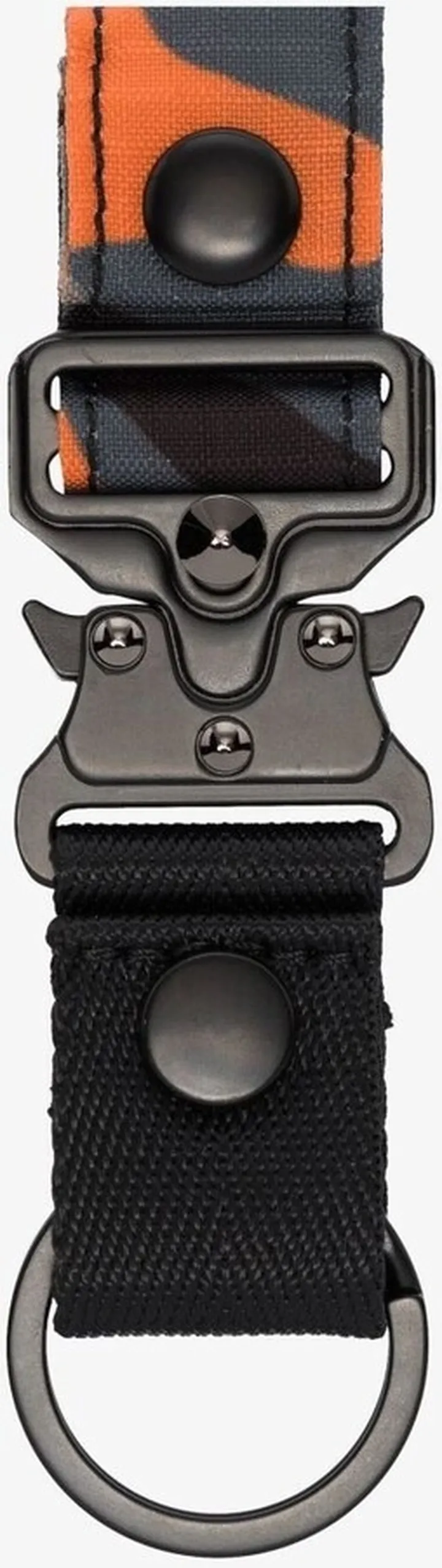 Black Camouflage Print Keyring
