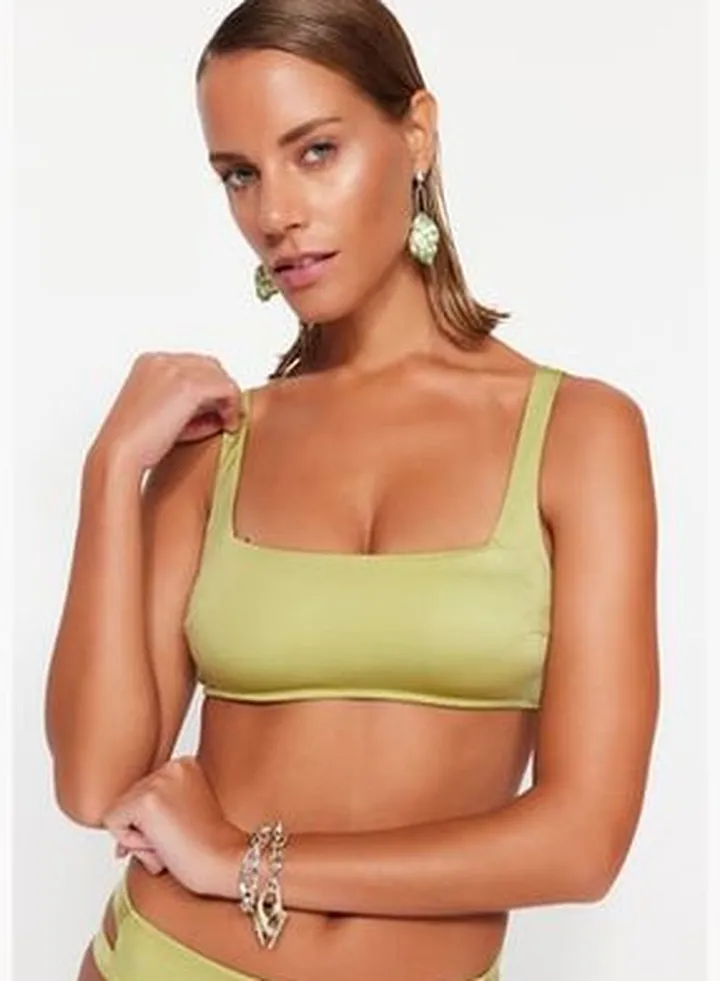 Green Bralette Bikini Top TBESS21BU0303