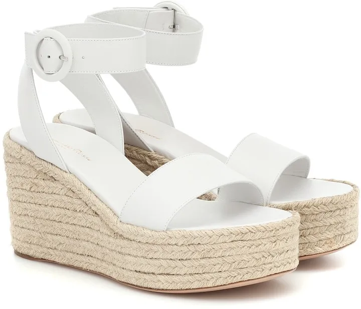 Billie 45 leather espadrille wedges