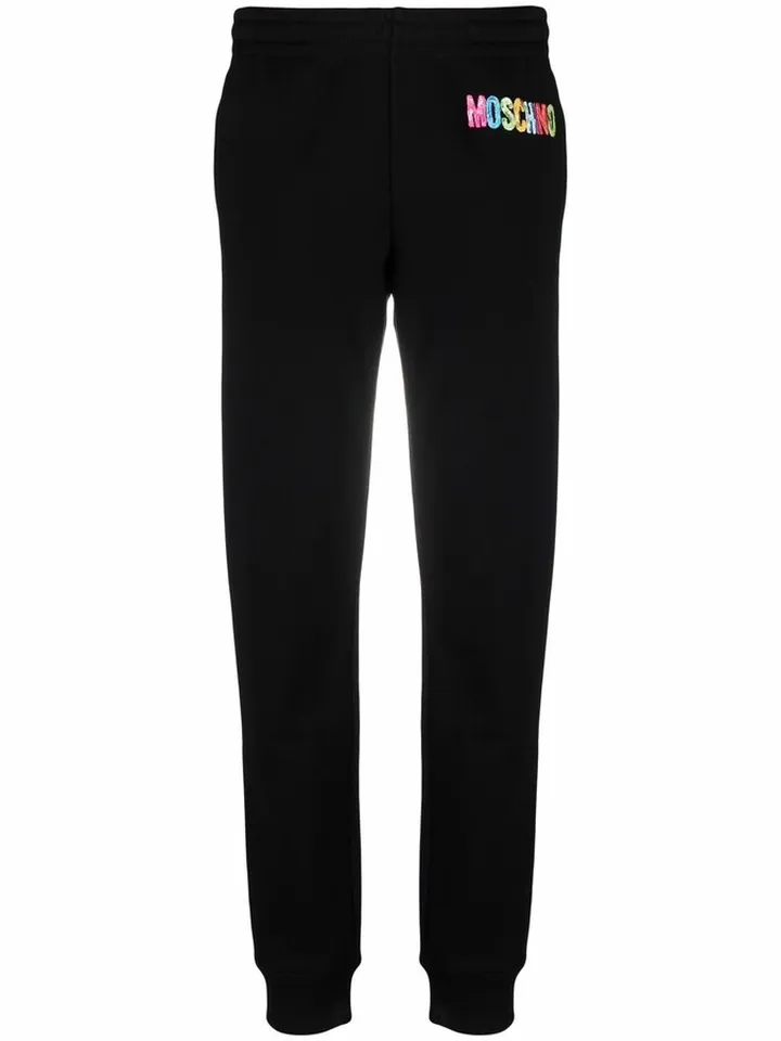 3D painted logo fleece track pants