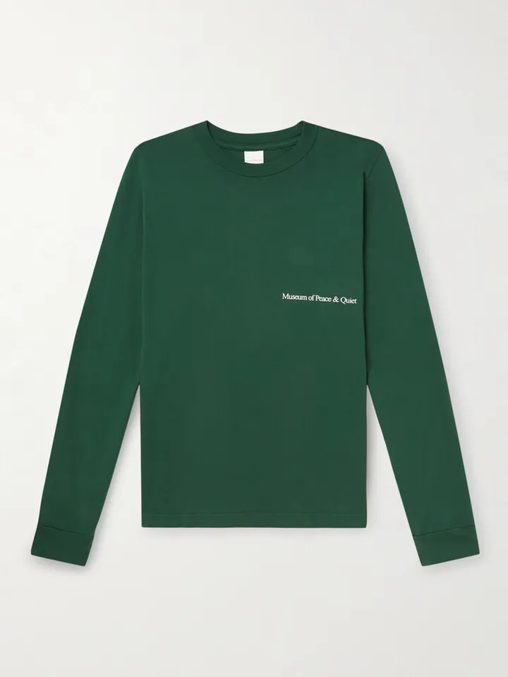 A Leisure Co Logo-Print Cotton-Jersey T-Shirt
