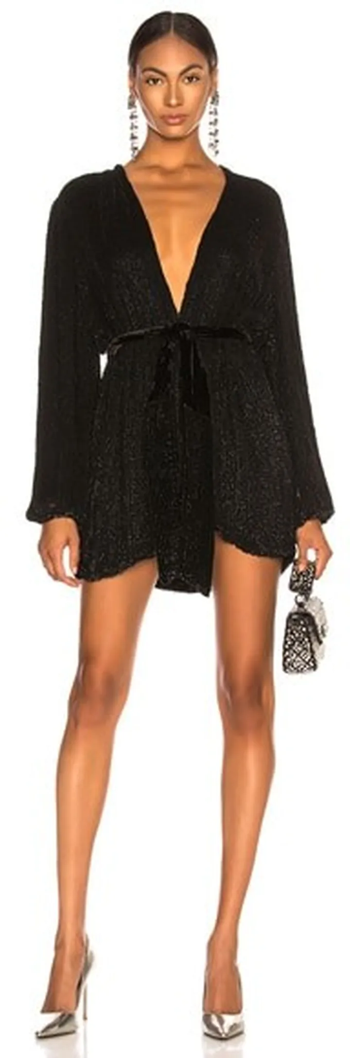 retrofete Gabrielle Robe Dress in Black