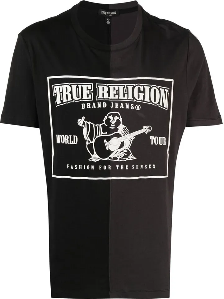 SS Spliced logo-print T0shirt