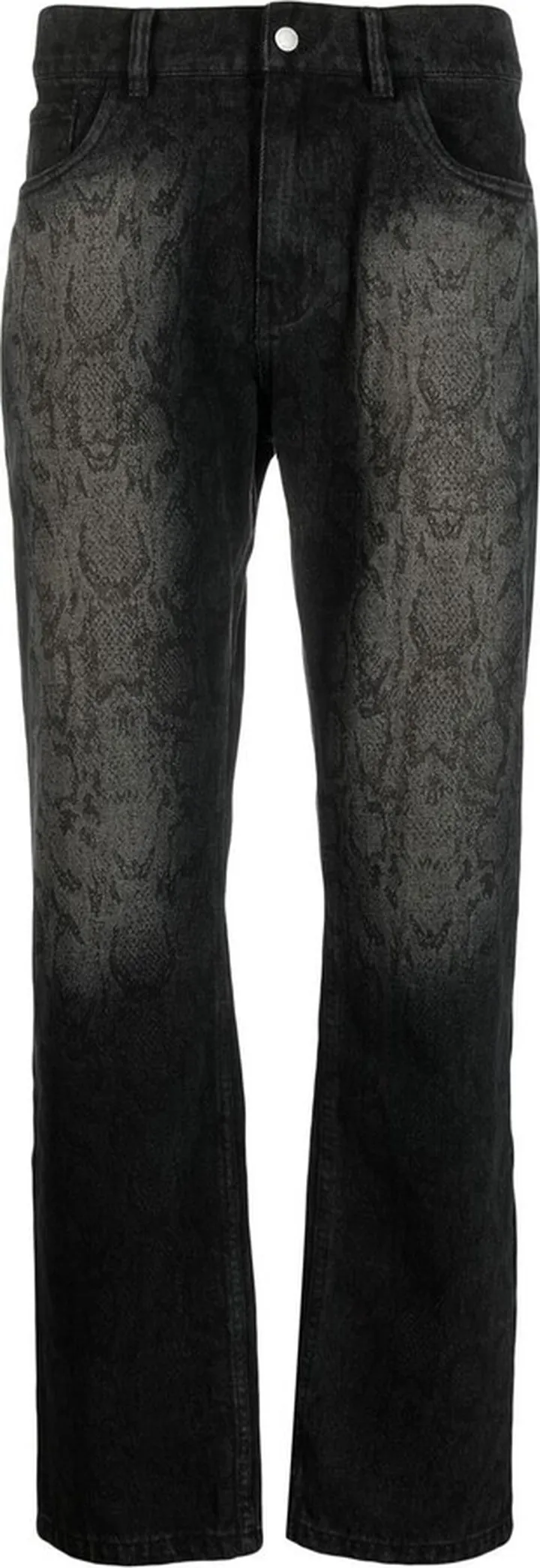 Friction straight-leg trousers