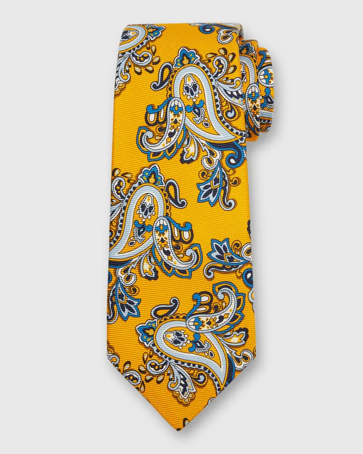 Men's Paisley-Print Silk Tie