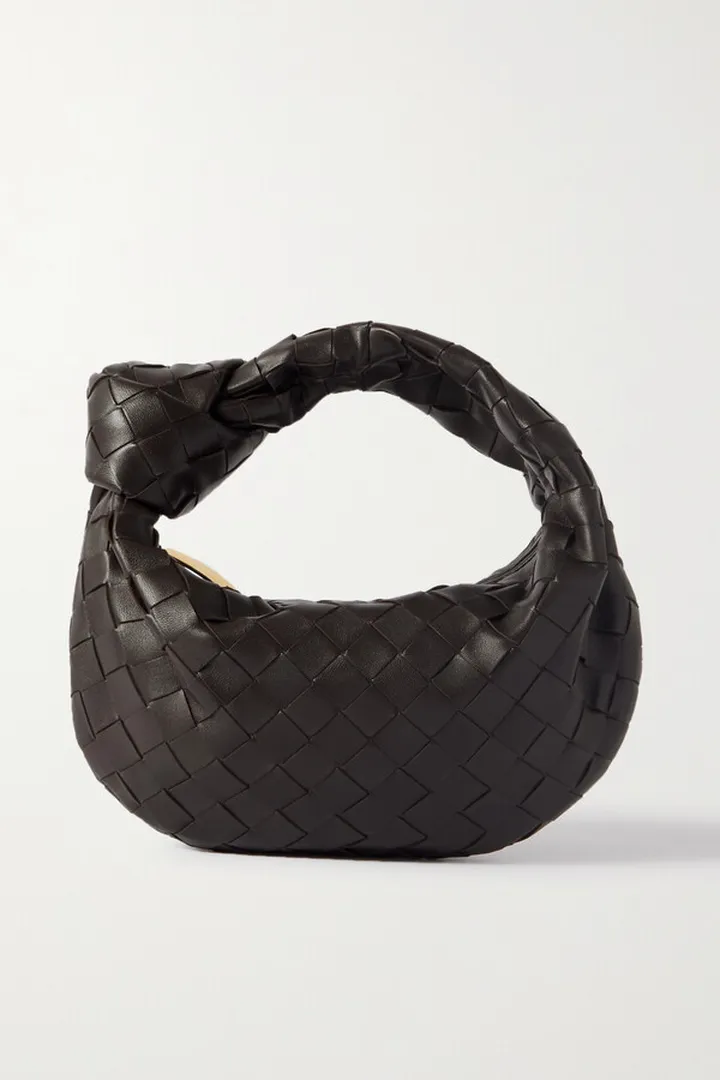 Bottega Veneta - Jodie Mini Knotted Intrecciato Leather Tote - Brown