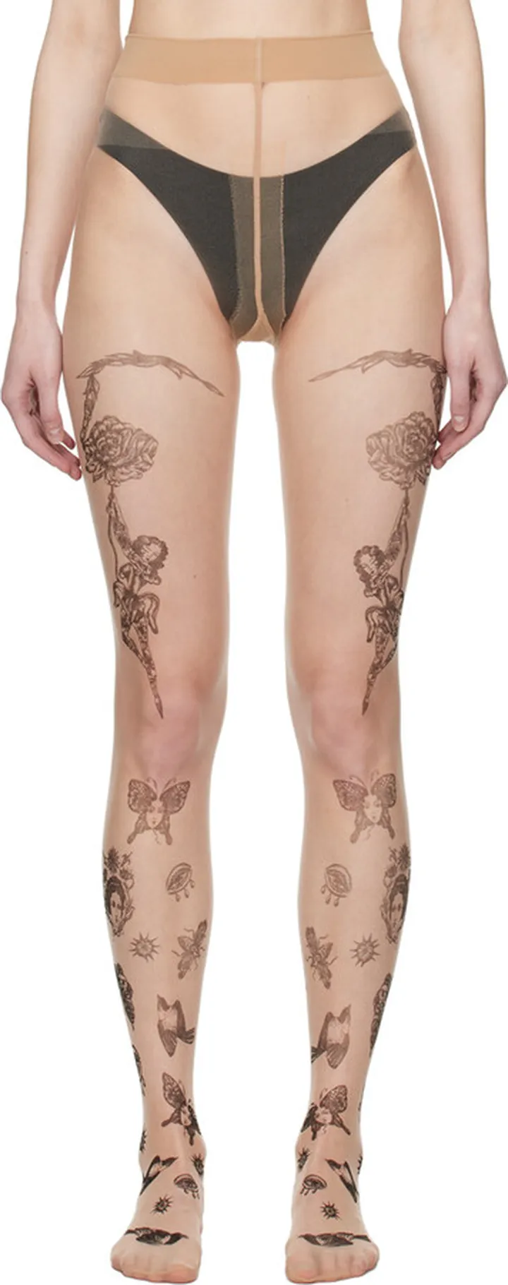 Wolford Beige Olaf Hajek Tights