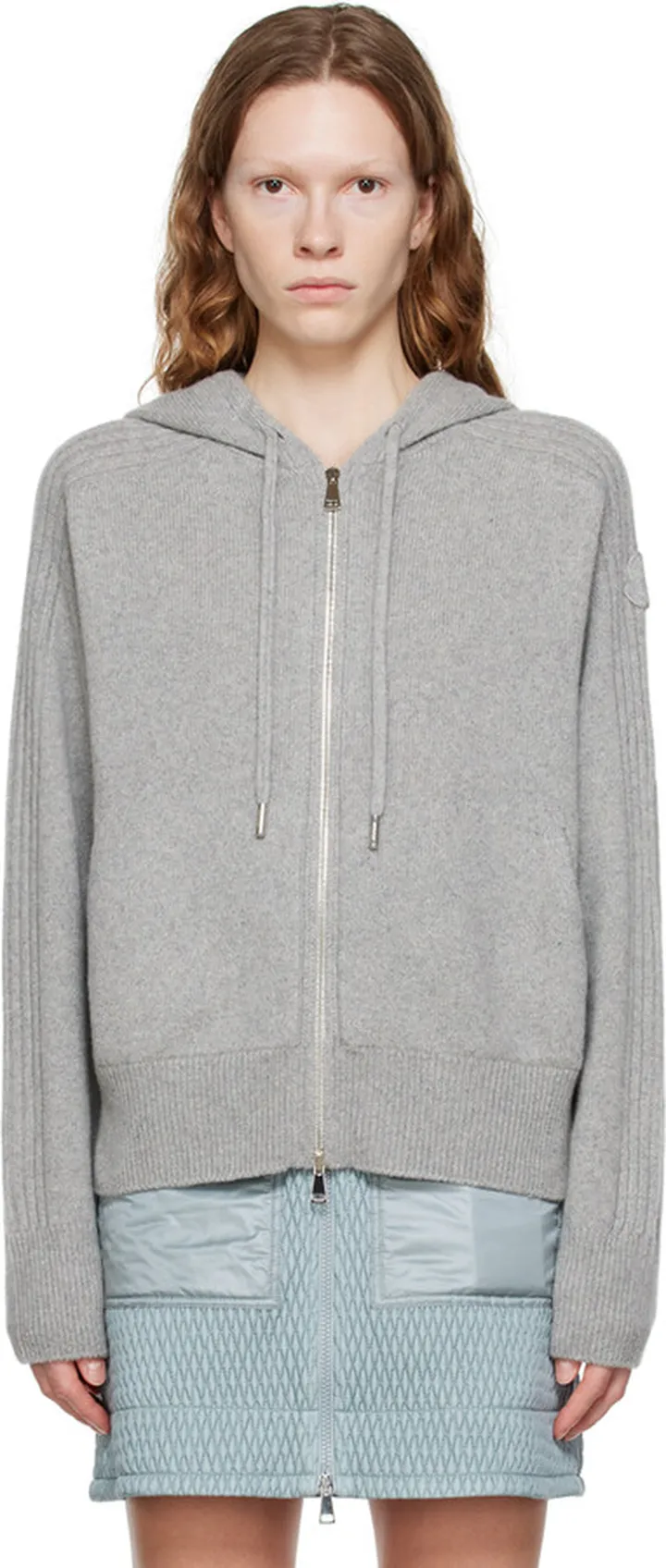 Moncler Gray Tricot Cardigan