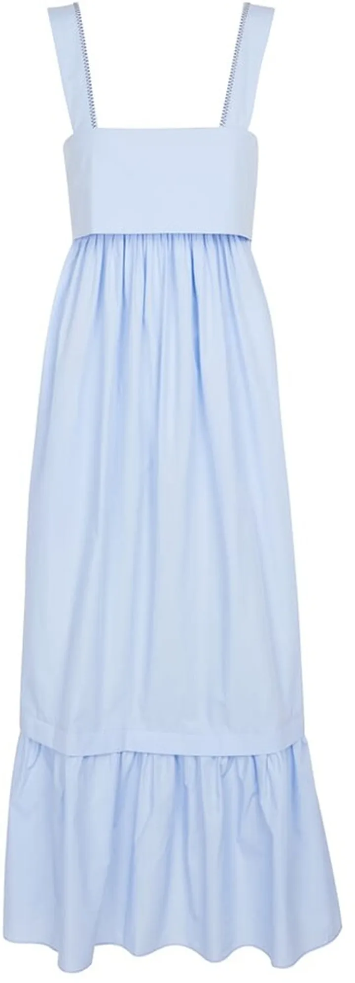 Cotton poplin maxi dress