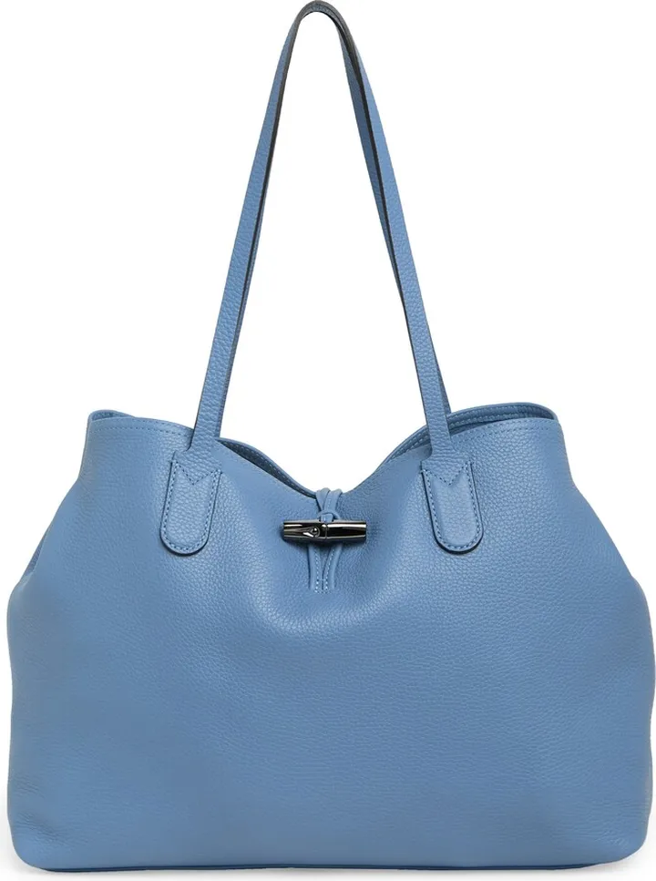 Roseau Essential Leather Shoulder Tote