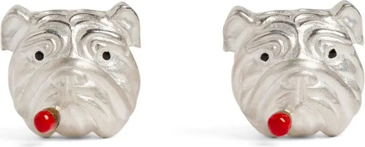 Deakin & Francis Sterling Silver English Bulldog Cufflinks