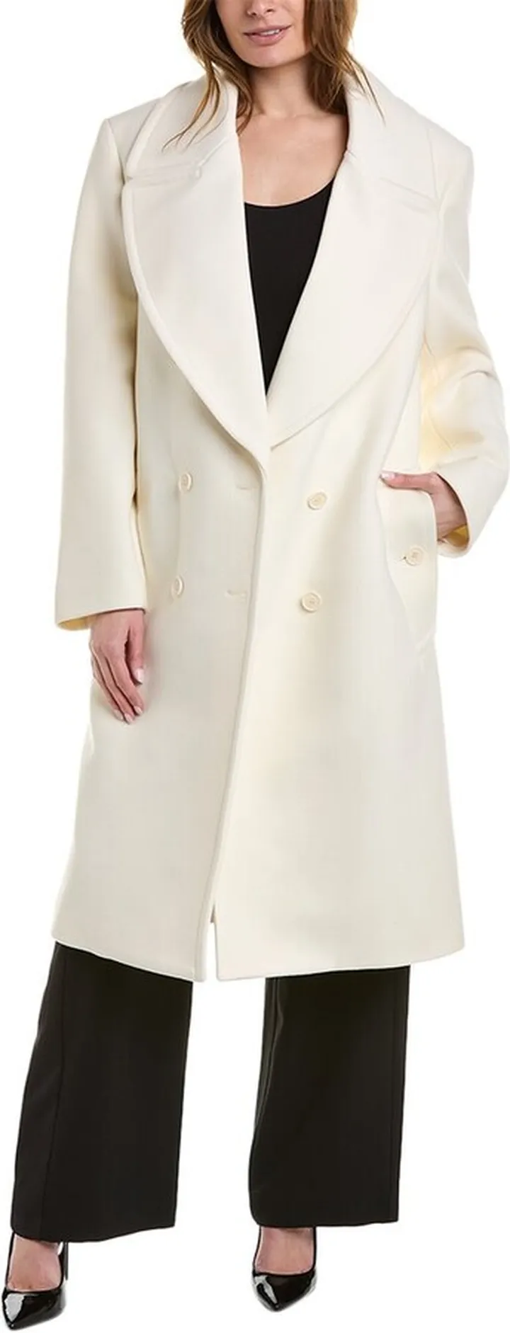 Michael Kors Collection Melton Wool Coat