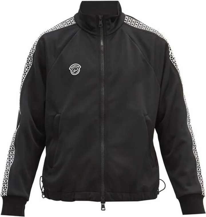 Cube-embroidered Jersey Track Jacket