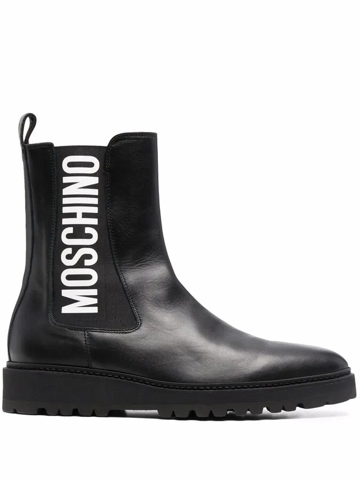 logo-print Chelsea boots