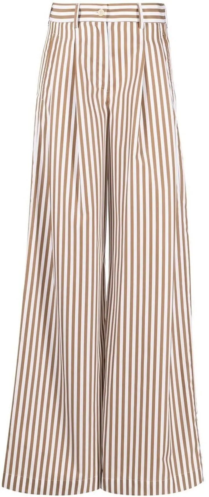 Katherine striped straight-leg trousers
