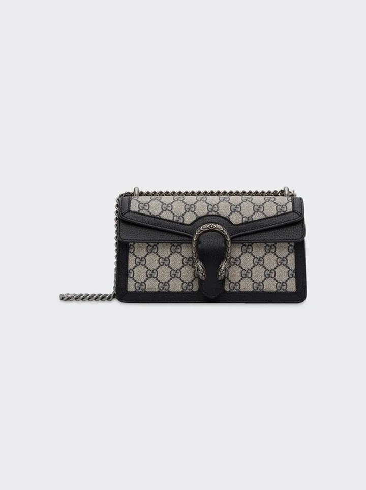 Dionysus GG Small Shoulder Bag Beige and Blue